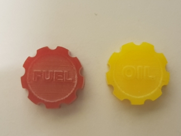 Tankdeckel-Set "Fuel & Oil"