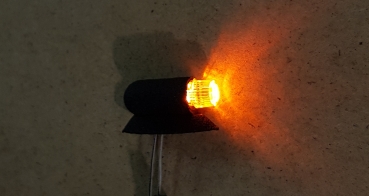 Preview: 1x Old School / Oldtimer US Positionsleuchte, Orange mit farblosem Gehäuse