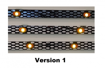 Preview: Tamiya Scania Kühlergrilleinsatz mit Positionsleuchten