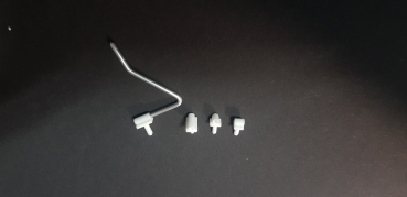 Preview: 4-er Set Spiegelhalter für Zusatzspiegel + 2mm Alustangen