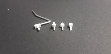 4-er Set Spiegelhalter für Zusatzspiegel + 2mm Alustangen