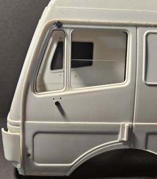Tamiya Mercedes SK Seitenscheiben Set mit drehbaren Dreiecksfenstern