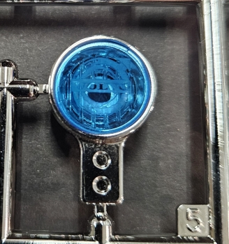 4er Set Ersatzgläser, blau für 1:14 Volvo FH16 Dachscheinwerfer, rund