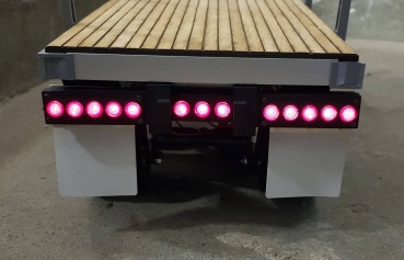 Preview: Umrüstset Rückleuchten für 1:14 Tamiya Flatbed Auflieger