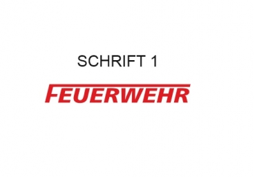 Aufkleber Frontscheibe Mercedes SK / NG Feuerwehr