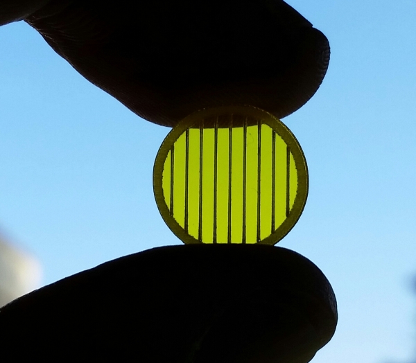 Streuscheibe 14mm, rund, gelb