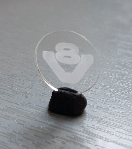 14 mm Streuscheibe, farblos, V8