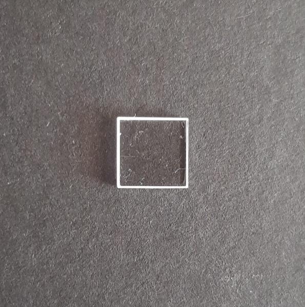 Glas 5x5mm Stärke 2mm