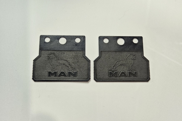 1 Paar Schmutzlappen 1:14 Tamiya MAN