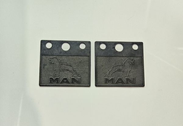 1 Paar Schmutzlappen 1:14 Tamiya MAN