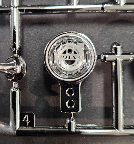 4er Set Ersatzgläser, farblos für 1:14 Volvo FH16 Dachscheinwerfer, rund