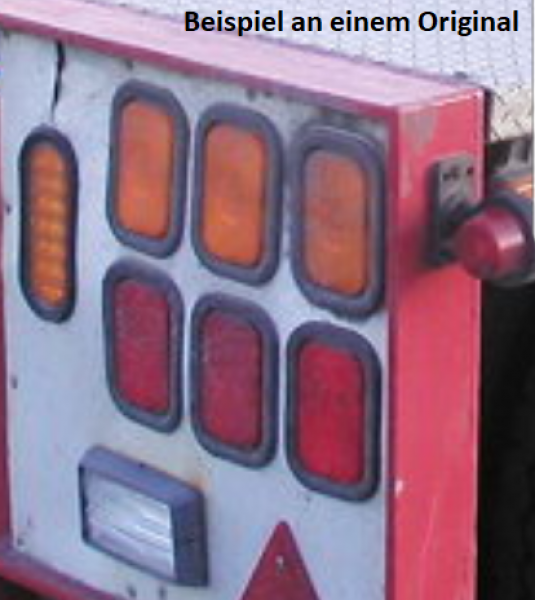 Leuchte Version 68, orange, incl. LED & Widerstand