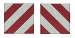 1:14 1 Paar Warntafeln, reflektierende Aufkleber (1:1 = 423x423mm)