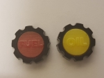 Tankdeckel-Set "Fuel & Oil"