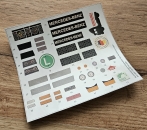 Ersatzaufkleber für Tamiya Mercedes SK